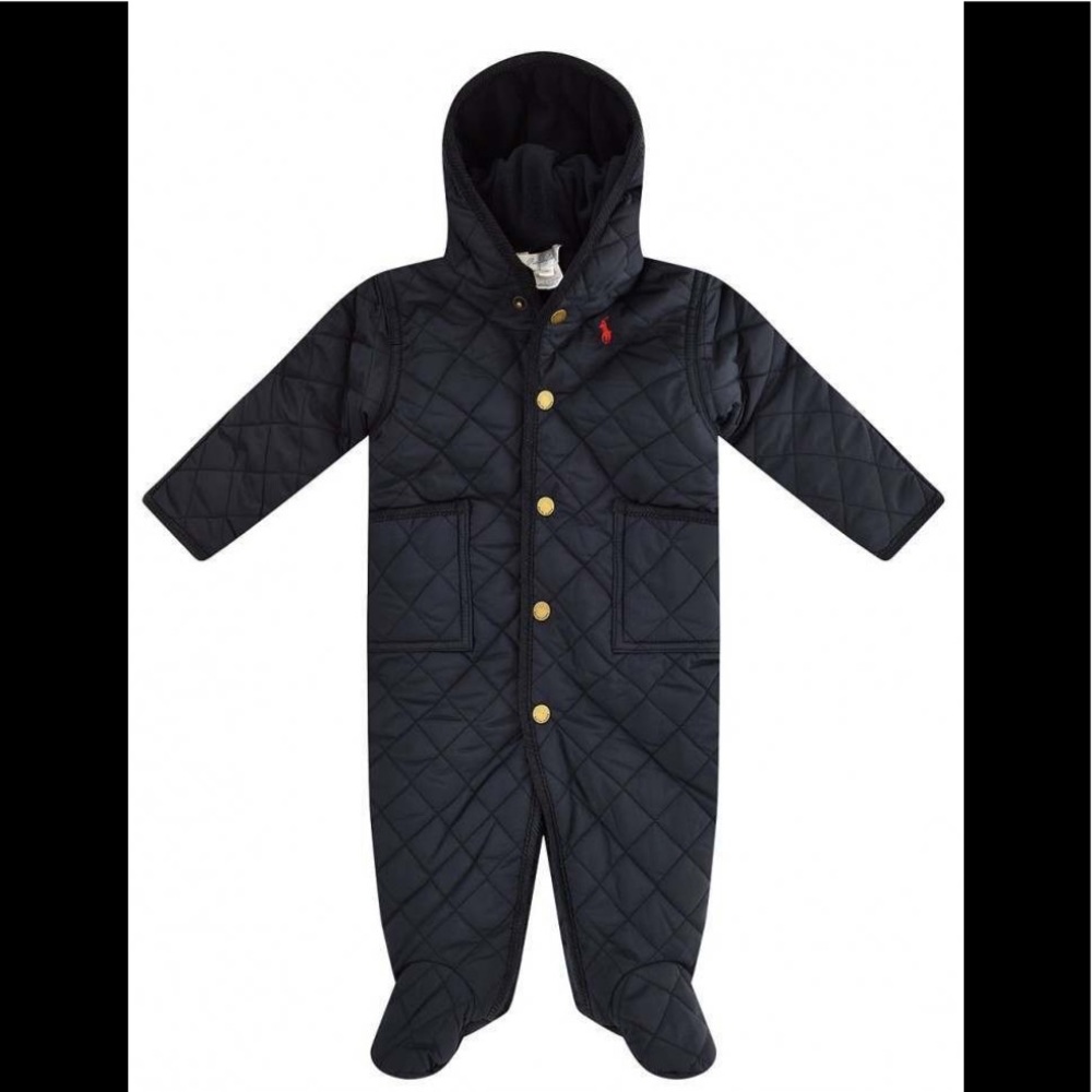 ‼️SOLD‼️Ralph Lauren Baby Navy Quilted Snowsuit